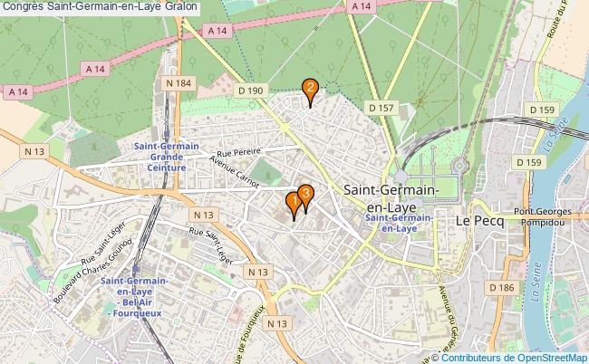 plan Congrès Saint-Germain-en-Laye Associations Congrès Saint-Germain-en-Laye : 4 associations