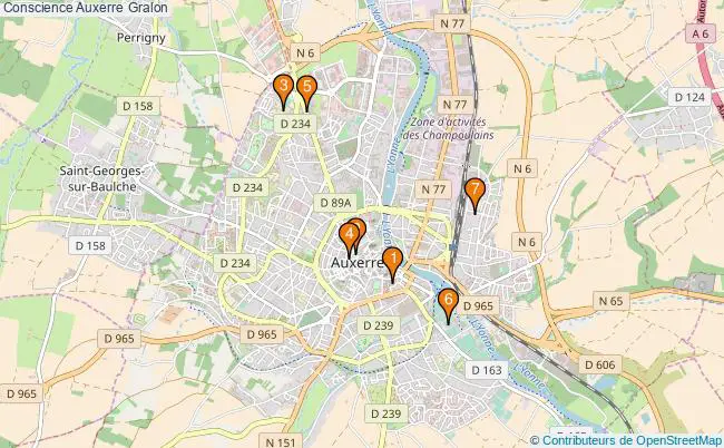 plan Conscience Auxerre Associations conscience Auxerre : 7 associations