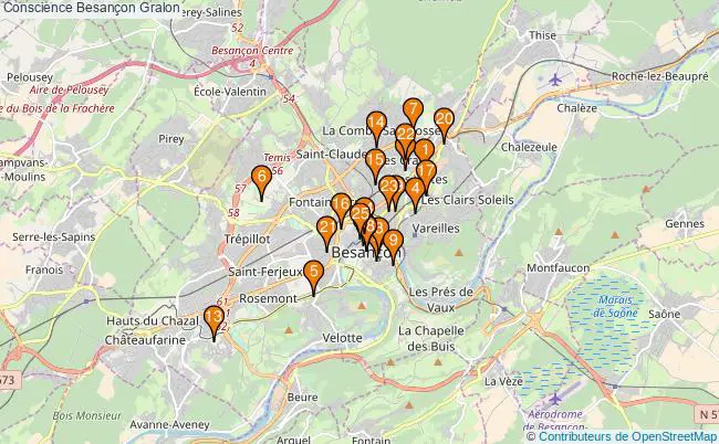 plan Conscience Besançon Associations conscience Besançon : 23 associations