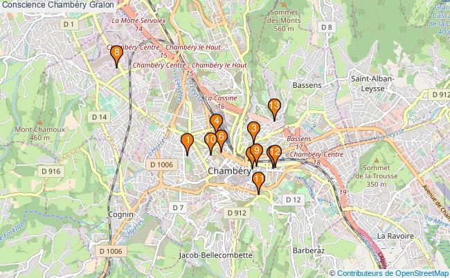 plan Conscience Chambéry Associations conscience Chambéry : 14 associations