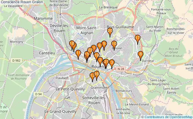 plan Conscience Rouen Associations conscience Rouen : 22 associations