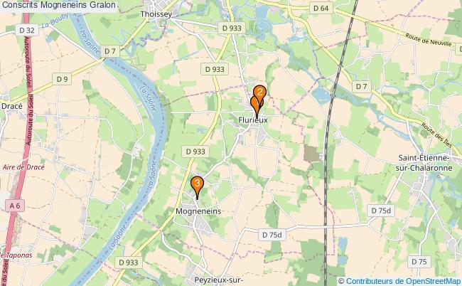 plan Conscrits Mogneneins Associations conscrits Mogneneins : 4 associations