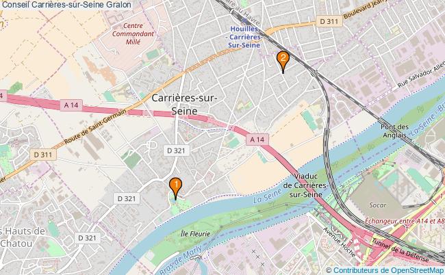 plan Conseil Carrières-sur-Seine Associations Conseil Carrières-sur-Seine : 4 associations