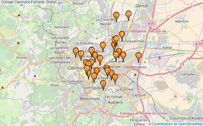 plan Conseil Clermont-Ferrand Associations Conseil Clermont-Ferrand : 50 associations