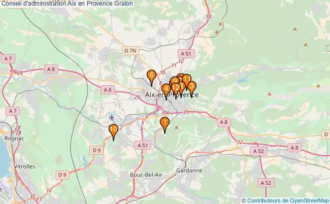 plan Conseil d'administration Aix en Provence Associations conseil d'administration Aix en Provence : 14 associations