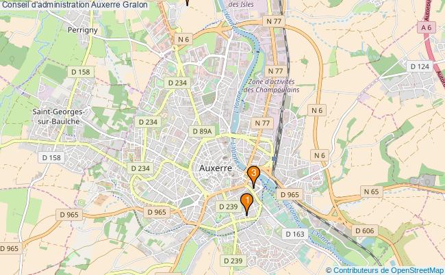 plan Conseil d'administration Auxerre Associations conseil d'administration Auxerre : 4 associations