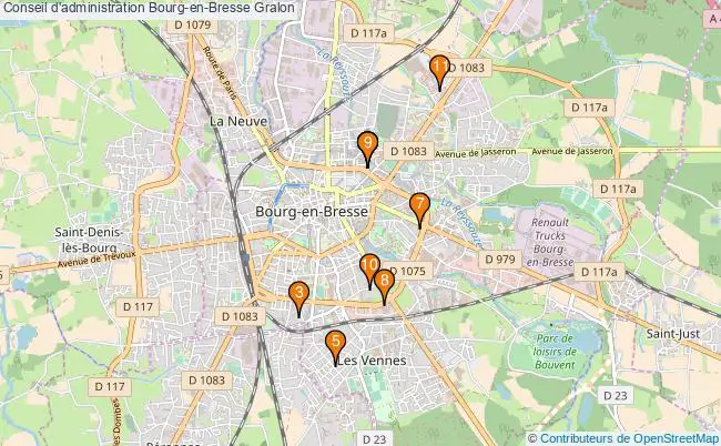 plan Conseil d'administration Bourg-en-Bresse Associations conseil d'administration Bourg-en-Bresse : 11 associations
