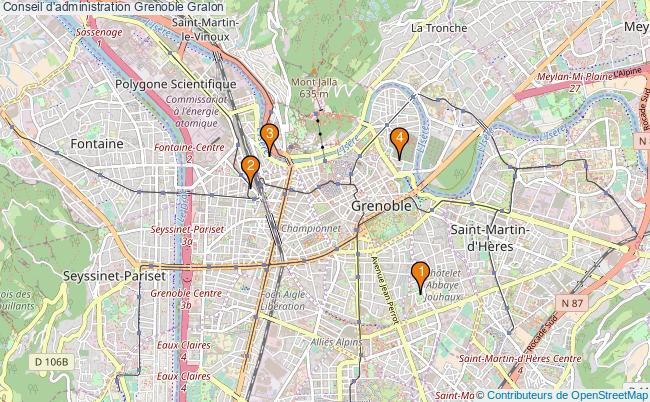 plan Conseil d'administration Grenoble Associations conseil d'administration Grenoble : 4 associations
