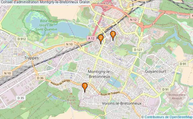 plan Conseil d'administration Montigny-le-Bretonneux Associations conseil d'administration Montigny-le-Bretonneux : 3 associations