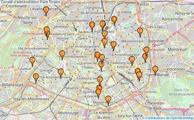 plan Conseil d'administration Paris Associations conseil d'administration Paris : 225 associations