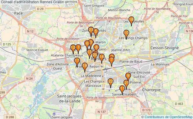 plan Conseil d'administration Rennes Associations conseil d'administration Rennes : 29 associations