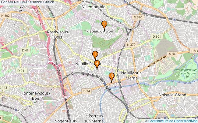 plan Conseil Neuilly-Plaisance Associations Conseil Neuilly-Plaisance : 4 associations
