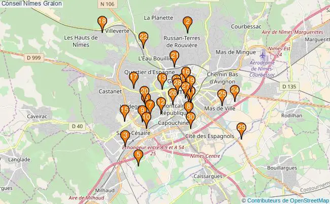 plan Conseil Nîmes Associations Conseil Nîmes : 76 associations
