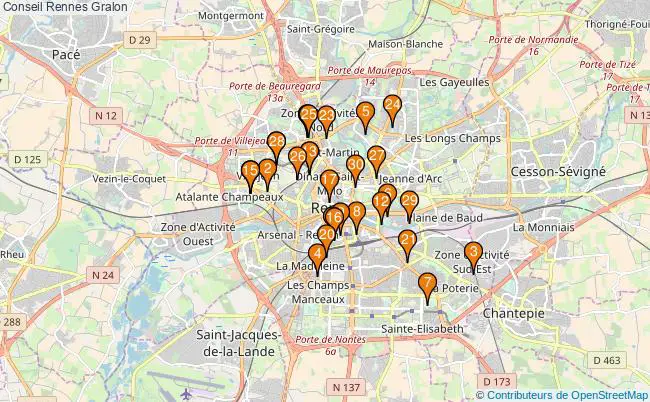 plan Conseil Rennes Associations Conseil Rennes : 129 associations
