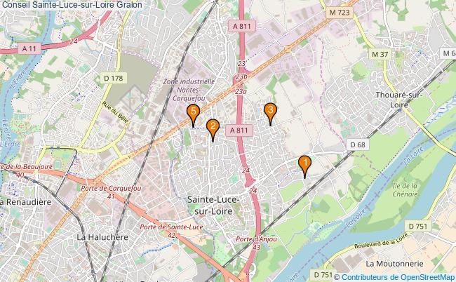 plan Conseil Sainte-Luce-sur-Loire Associations Conseil Sainte-Luce-sur-Loire : 4 associations