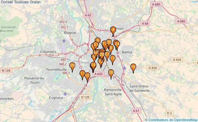 plan Conseil Toulouse Associations Conseil Toulouse : 264 associations