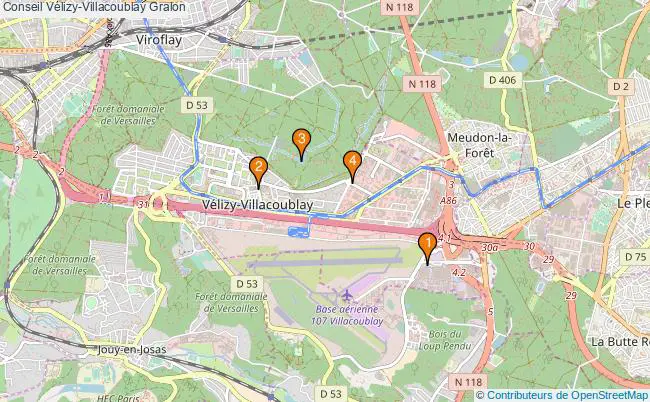plan Conseil Vélizy-Villacoublay Associations Conseil Vélizy-Villacoublay : 4 associations