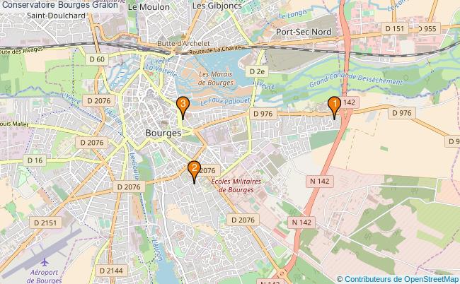 plan Conservatoire Bourges Associations Conservatoire Bourges : 3 associations