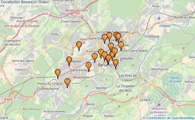 plan Constitution Besançon Associations constitution Besançon : 20 associations