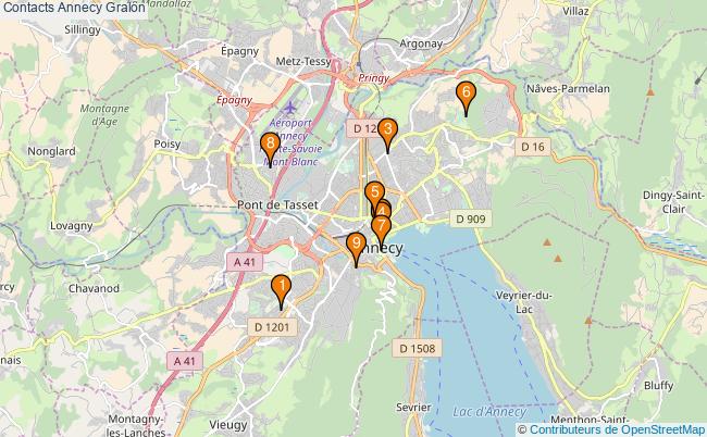 plan Contacts Annecy Associations Contacts Annecy : 9 associations