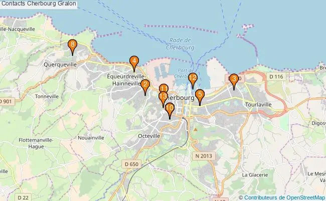 plan Contacts Cherbourg Associations Contacts Cherbourg : 13 associations