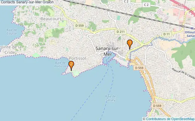plan Contacts Sanary-sur-Mer Associations Contacts Sanary-sur-Mer : 3 associations