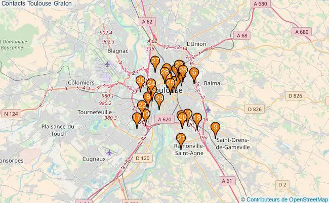 plan Contacts Toulouse Associations Contacts Toulouse : 70 associations