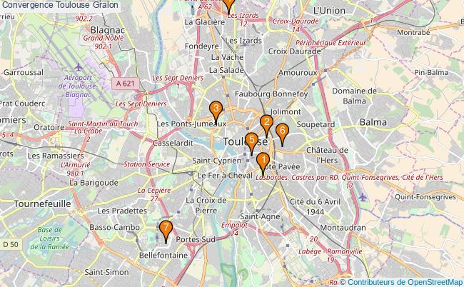 plan Convergence Toulouse Associations convergence Toulouse : 6 associations