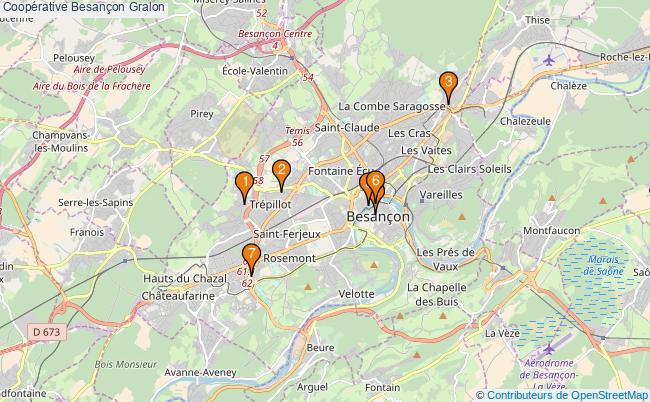 plan Coopérative Besançon Associations Coopérative Besançon : 7 associations
