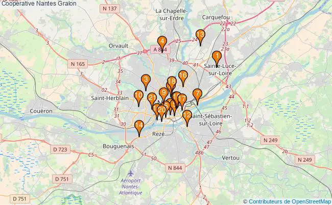 plan Coopérative Nantes Associations Coopérative Nantes : 20 associations