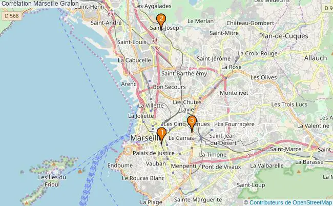 plan Corrélation Marseille Associations corrélation Marseille : 4 associations