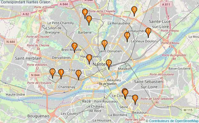 plan Correspondant Nantes Associations Correspondant Nantes : 12 associations