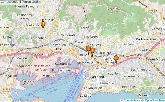 plan Correspondant Toulon Associations Correspondant Toulon : 4 associations
