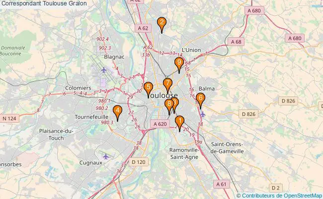 plan Correspondant Toulouse Associations Correspondant Toulouse : 12 associations
