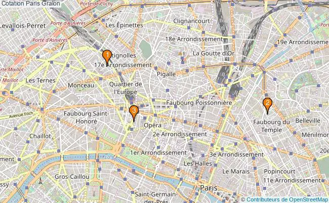 plan Cotation Paris Associations cotation Paris : 4 associations
