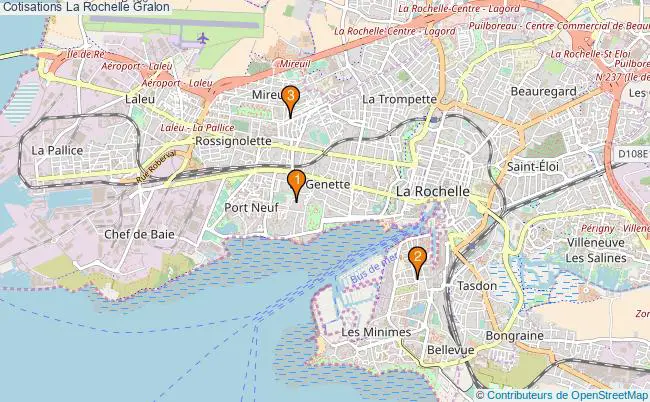 plan Cotisations La Rochelle Associations cotisations La Rochelle : 3 associations