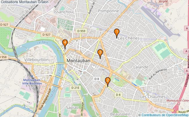 plan Cotisations Montauban Associations cotisations Montauban : 4 associations
