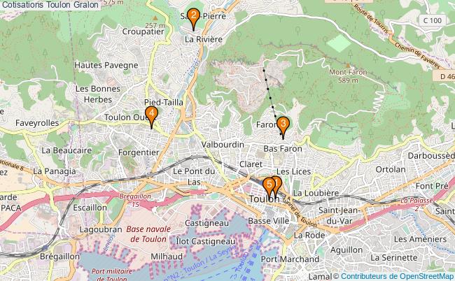 plan Cotisations Toulon Associations cotisations Toulon : 5 associations