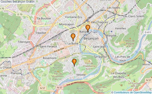 plan Couches Besançon Associations Couches Besançon : 3 associations