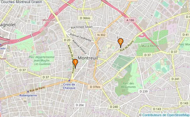 plan Couches Montreuil Associations Couches Montreuil : 3 associations