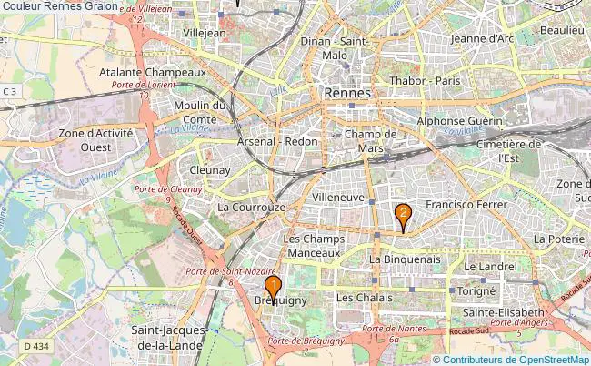 plan Couleur Rennes Associations couleur Rennes : 3 associations