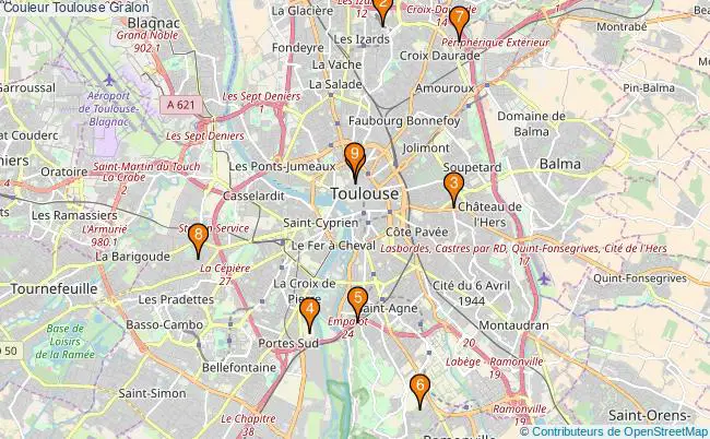 plan Couleur Toulouse Associations couleur Toulouse : 11 associations