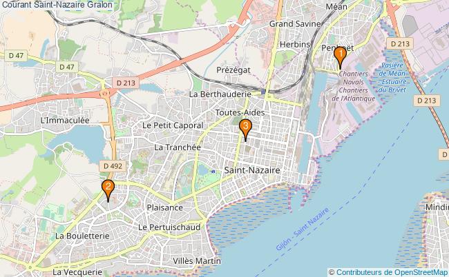 plan Courant Saint-Nazaire Associations courant Saint-Nazaire : 4 associations