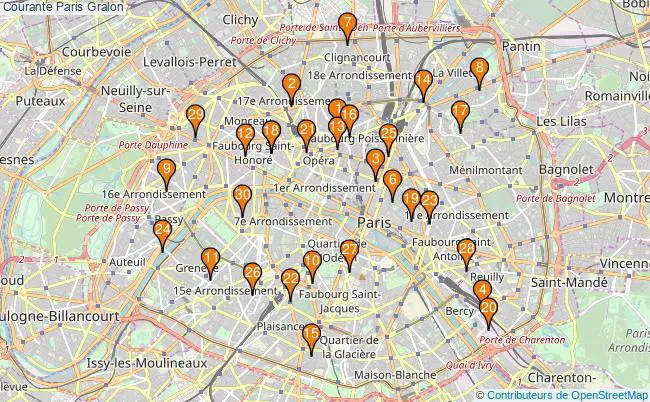 plan Courante Paris Associations Courante Paris : 53 associations