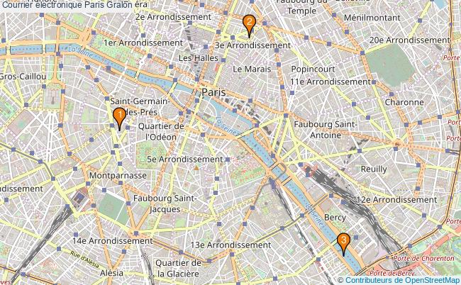 plan Courrier électronique Paris Associations courrier électronique Paris : 3 associations