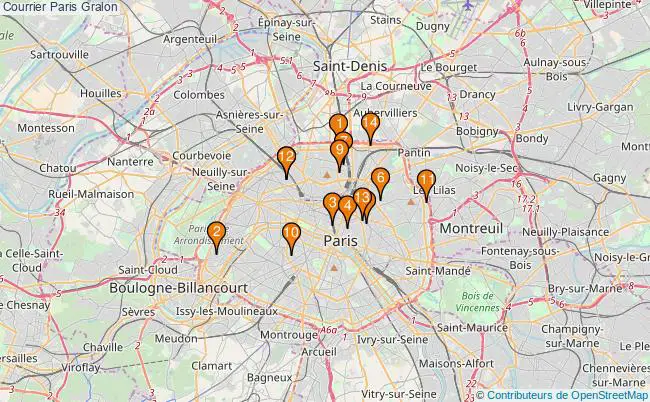 plan Courrier Paris Associations courrier Paris : 16 associations