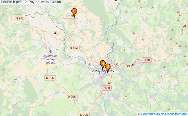plan Course à pied Le Puy-en-Velay Associations course à pied Le Puy-en-Velay : 5 associations