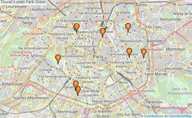 plan Course à pieds Paris Associations course à pieds Paris : 8 associations