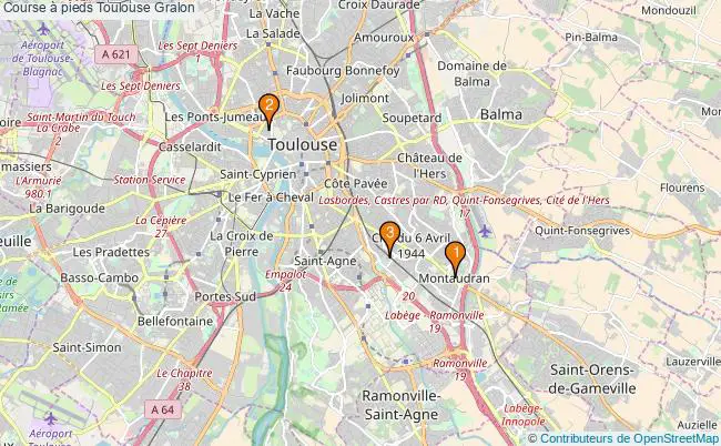plan Course à pieds Toulouse Associations course à pieds Toulouse : 3 associations
