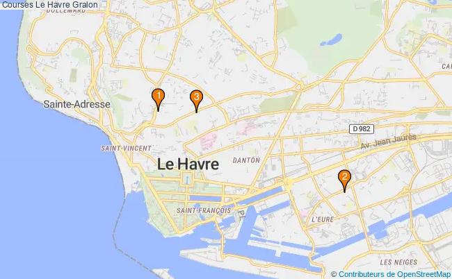 plan Courses Le Havre Associations courses Le Havre : 3 associations